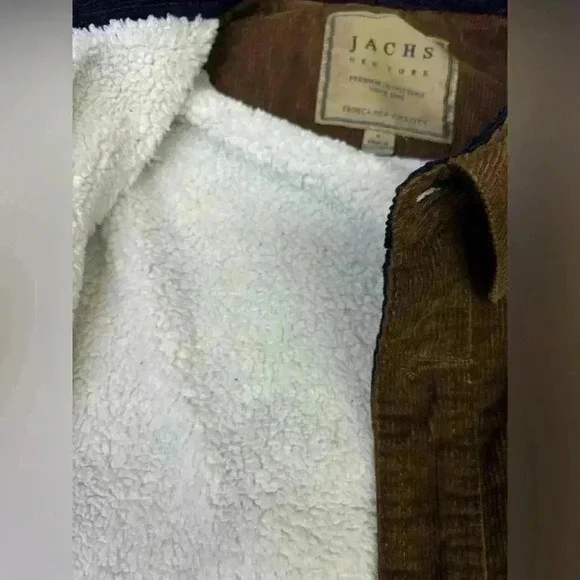Jachs Fleece Lined Corduroy Shacket Size Large - Picture 6 of 7